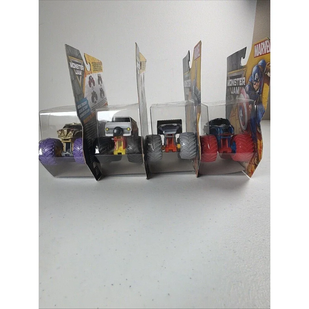 2025 Spin Master Monster Jam Series 5 Set Marvel Comics Thanos War Machine & Cap